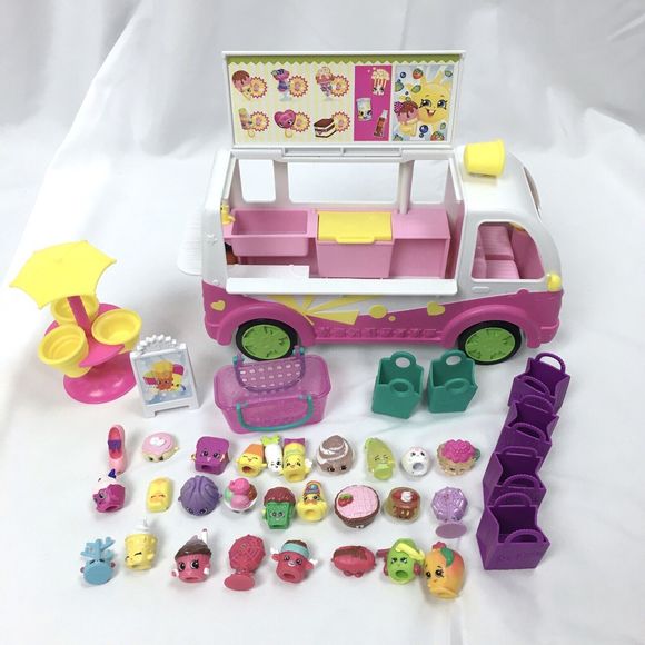 Shopkins Ice Cream Truck Pink Figures Various Seasons Baskets - Picture 1 of 6